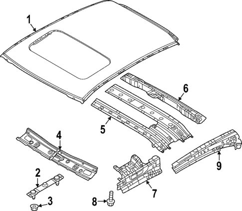 Roof & Components for 2023 Mazda MX-30 EV #0