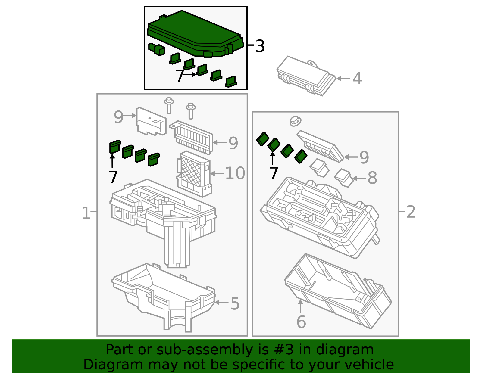38256-TGS-A01 - Cover Relay Box (Upper) - 2019 2020 Honda Passport ...