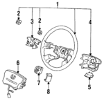 78510SS0L61ZA - Steering: Wheel Assembly for Honda: Prelude Image