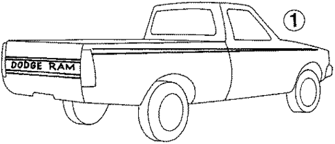Stripe Tape for 1986 Dodge Power Ram 50 #5