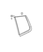 55112801AA - Glass: Quarter Window Glass, Left for Mopar Image