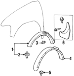 K02950820BC2 - : Wheel Opening Molding for Kia: Sportage Image