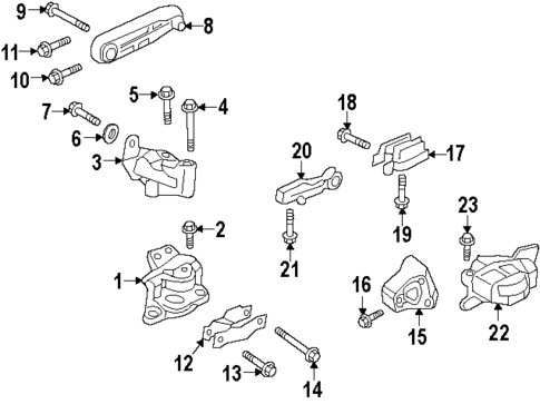 Engine & Trans Mounting for 2019 Volvo XC90 #2