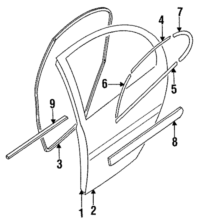 8228510Y00 - : Window Molding for Infiniti Image