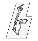 G76106RRAA - Body: Rear Pillar for Nissan Image