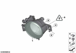 63177237434 - Lighting: Front Fog Lamp, Cornering Lamp, Right for BMW Image