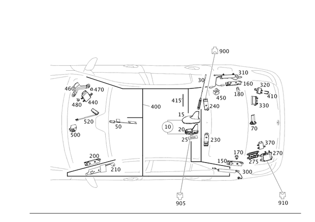 212905860364 - Electrical System: Antenna for Mercedes-Benz: B Electric Drive, B250e, E250, E350, E400, E550, E63 AMG, E63 AMG S, S550e, S63 AMG, S65 AMG Image image