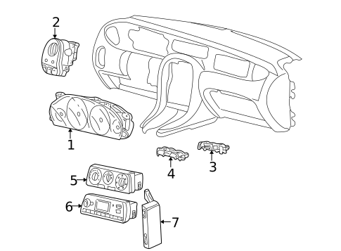 Cluster & Switches for 2007 Jaguar X-Type #0