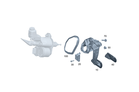Pedal Assembly with Bearing for 2025 Mercedes-Benz EQS 580 SUV #0