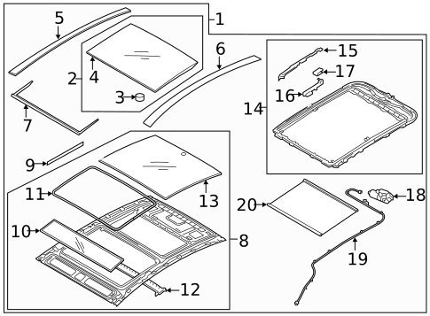 Sunroof for 2017 Kia K900 #0