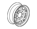 12368964 - Suspension: Wheel, Alloy for Cadillac: Escalade ESV | Chevrolet: Avalanche 2500, Silverado 1500, Silverado 1500 Classic, Silverado 1500 HD, Silverado 1500 HD Classic, Silverado 2500, Silverado 2500 HD, Silverado 2500 HD Classic, Silverado 3500, Silverado 3500 Classic, Silverado 3500 HD, Suburban 1500, Suburban 2500 | GMC: Sierra 1500, Sierra 1500 Classic, Sierra 1500 HD, Sierra 1500 HD Classic, Sierra 2500, Sierra 2500 HD, Sierra 2500 HD Classic, Sierra 3500, Sierra 3500 Classic, Sierra 3500 HD, Yukon XL 1500, Yukon XL 2500 Image