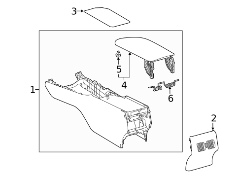 Overhead Console for 2018 Toyota Camry #3