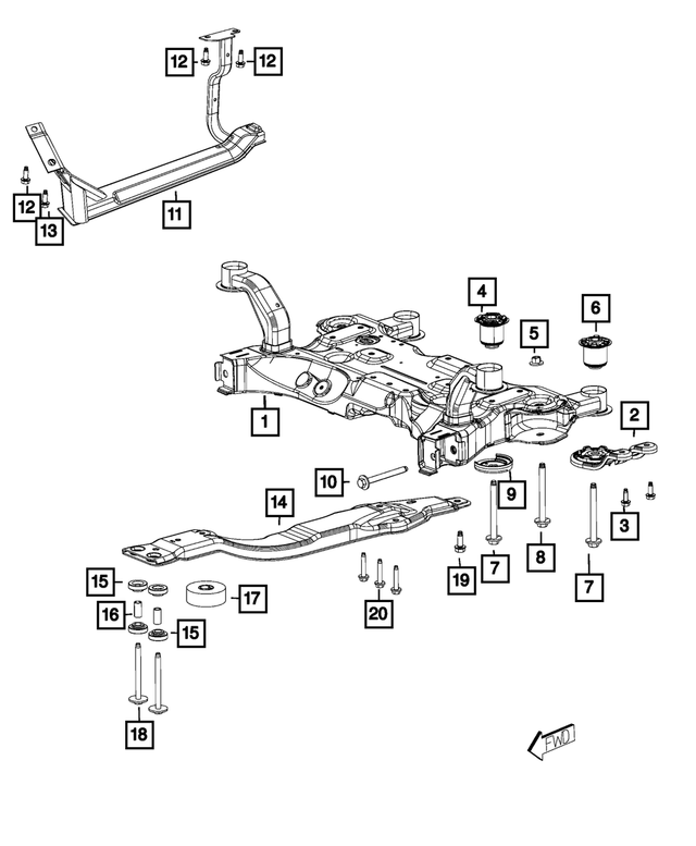6510229AA - : Hex Head Screw And Washer, Mounting for Mopar Image
