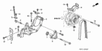 31110PR7A05 - Engine: BELT, ALTERNATOR for Acura Image
