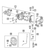 68017179AA - Front Axle; Dana 186 MM; Differential and Drive Line: Axle Vent for Jeep: Wrangler, Wrangler JK Image