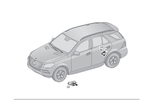 Tire Pressure Monitoring System for 2016 Mercedes-Benz GLE550e #0