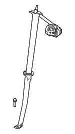 LC5Z78613B84AC - : Seat Belt Assembly for Lincoln: Aviator Image