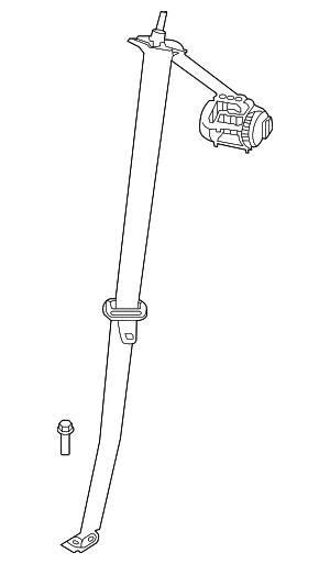 LC5Z78613B84AK - : Seat Belt Assembly for Lincoln: Aviator Image