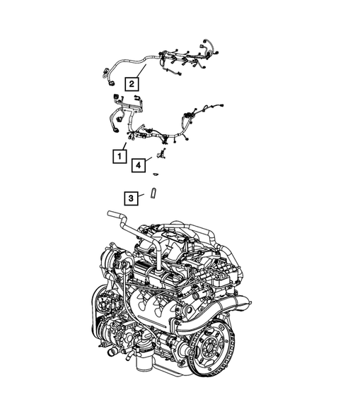 Wiring, Powertrain for 2010 Chrysler Town & Country #0