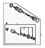 4342042041 - Front Drive Axle: Axle Assembly for Toyota Image