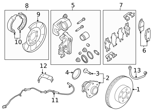 Rear Brakes for 2014 Nissan Pathfinder #1