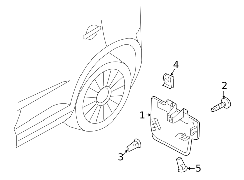 Exterior Trim - Pillars for 2011 Volkswagen Tiguan #0