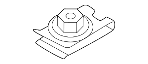 W707640S439 - : Drive Shaft Center Support Nut for Ford Image