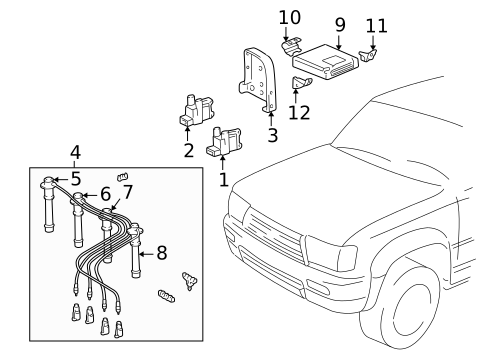 Ignition System for 1998 Toyota 4Runner #0
