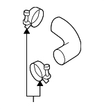X4511FC040 - Cooling System: Lower Hose for Subaru: Forester Image
