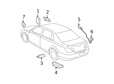 Keyless Entry Components for 2009 Toyota Avalon #0