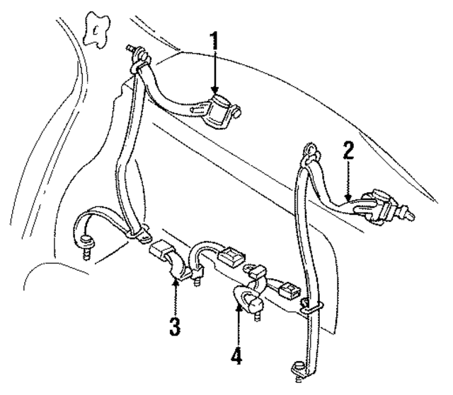BC1M57780B02 - : Lap Belt Assembly for Mazda Image