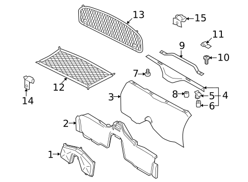 Storage Compartment for 2009 Porsche Cayman #0