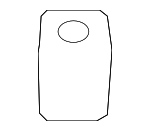 99920908440 - Body: Retaining Strip Spacer for Porsche: 718 Boxster, 718 Cayman, 718 Spyder, 911, Boxster, Cayenne, Cayman, Panamera Image