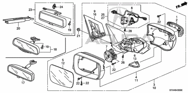 Mirror for 2007 Acura MDX #0