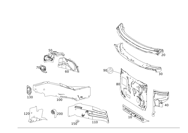 4516101917 - Cowl, Front Panel: Crossmember for Smart Image image