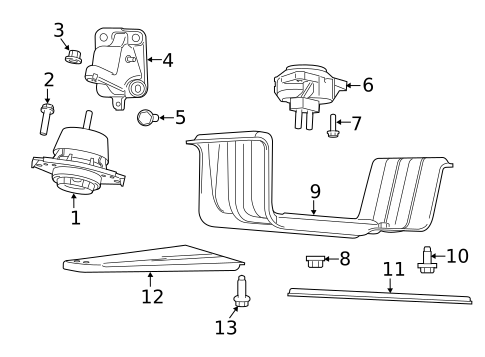 Engine & Trans Mounting for 2023 Dodge Durango #1