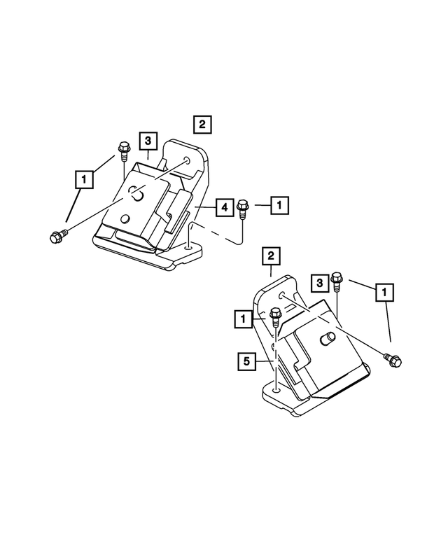 6035558 - Engine Mounting: Hex Flange Head Screw for Mopar Image