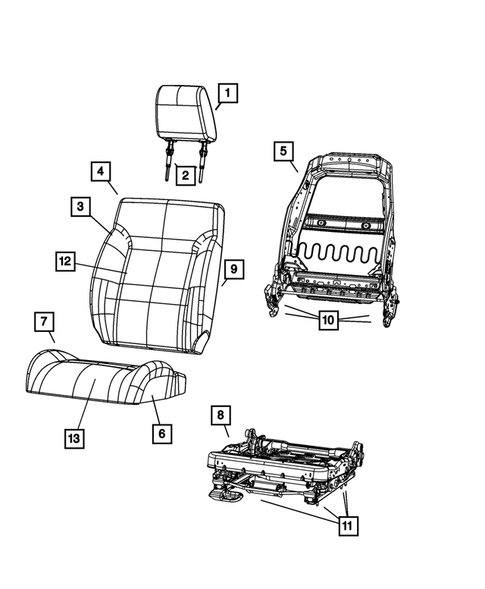 Front Seats - First Row for 2009 Dodge Nitro #4