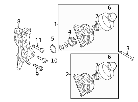 Alternator for 2012 Audi Q5 #0