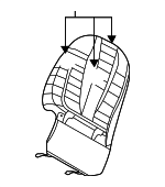 88391F2000NNB - Body: Seat Back Panel for Hyundai: Veloster N Image