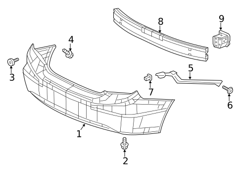 Bumper & Components - Rear for 2012 Honda Civic #1