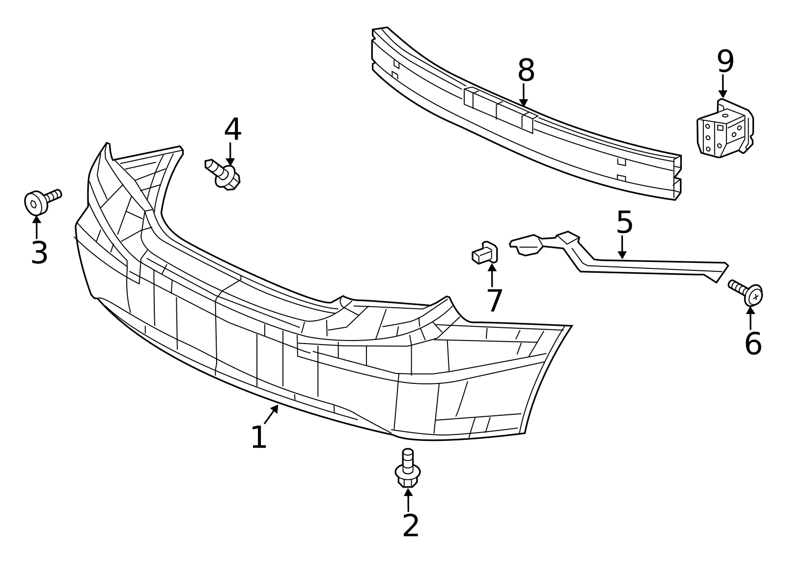 71593-TR0-A01 - Spacer, R Rear Bumper Side 2012 Honda Civic | Honda ...
