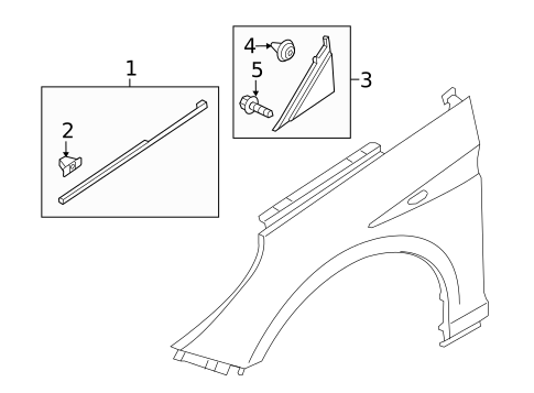 Exterior Trim - Fender for 2017 Hyundai Sonata #0
