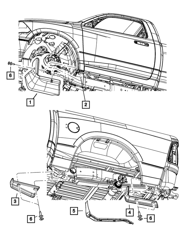5182398AB - Exterior Ornamentation: Front Fender Spat, Right for Mopar Image