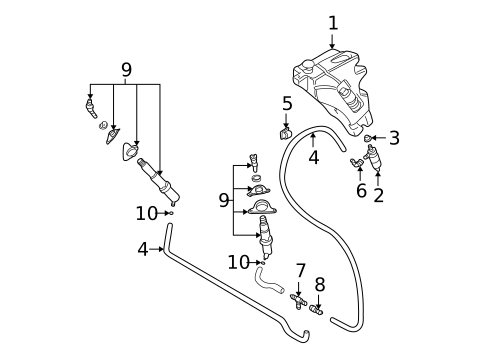 Washer Components for 2003 Audi TT Quattro #0