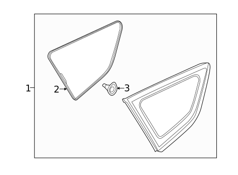 Glass & Hardware for 2016 Ford Escape #0