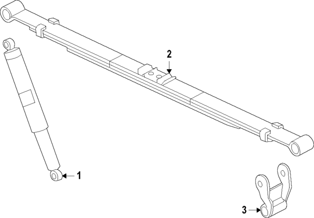 ML3Z18125BB - Suspension: Shock Absorber Assembly for Ford: F-150 Image
