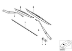 61607031412 - : Wiper Arm Right for BMW Image