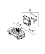 68526385AA - Doors, Door Mirrors and Related Parts: Front Door, Right for Mopar Image