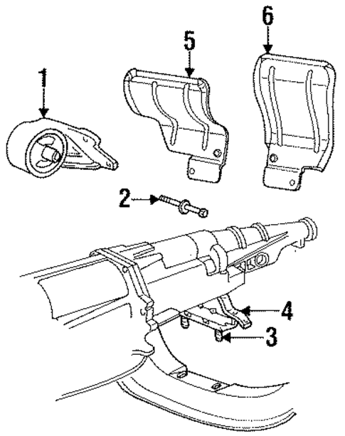 Engine & Trans Mounting for 1999 Dodge Ram 1500 #0